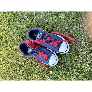 Converse Chuck Taylor Axel Mid Sneaker‎ Navy Red Slip On Size US 5 Youth
